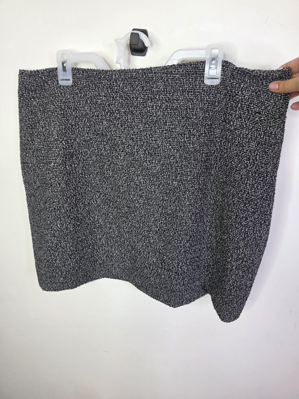 Market & Spruce Black & White Textured Tweed Mini Skirt – XXL